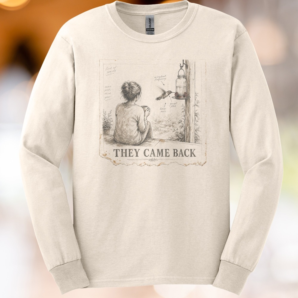 They Came Back Hummingbird on the Porch Tee